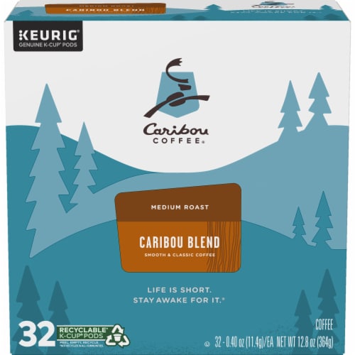 Caribou Coffee® Caribou Blend Medium Roast K-Cup Coffee Pods Perspective: back