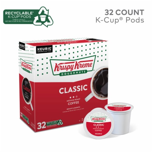 Krispy Kreme Classic Medium Roast Coffee K-Cup Pods Perspective: back