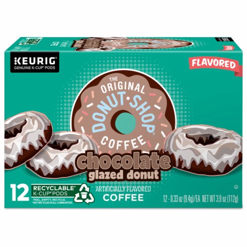 The Original Donut Shop® Chocolate Glazed Donut Medium Roast K-Cup® Coffee Pods Perspective: back