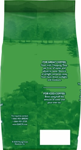 Green Mountain Coffee Half Caff Medium Roast Ground Coffee Perspective: back