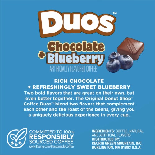 The Original Donut Shop® Duos Chocolate + Blueberry Medium Roast K-Cup® Coffee Pods Perspective: back