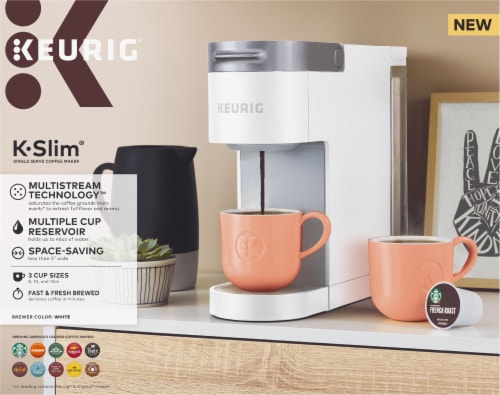 Keurig® K-Slim® Single Serve White Coffee Maker, 1 ct - Fry's Food Stores