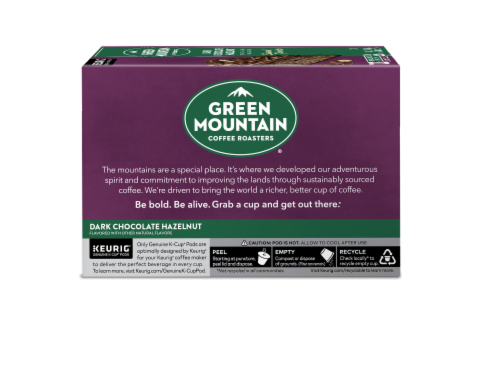 Green Mountain Coffee Roasters® Dark Chocolate Hazelnut Dark Roast K-Cup Coffee Pods Perspective: back