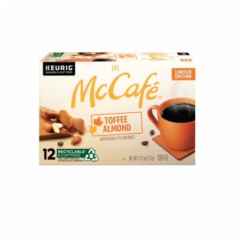 McCafé® Toffee Almond Light Roast K-Cup Coffee Pods Perspective: back