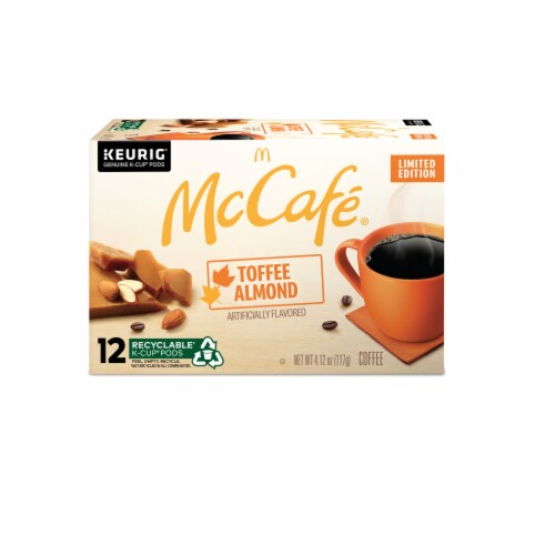 McCafé® Toffee Almond Light Roast K-Cup Coffee Pods Perspective: back