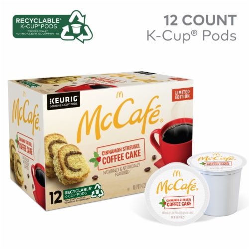 McCafé® Cinnamon Streusel Coffee Cake Light Roast K-Cup Coffee Pods Perspective: back