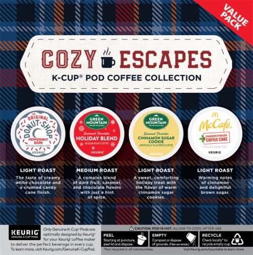 Keurig® Cozy Escapes K-Cup Coffee Pods Variety Pack Perspective: back