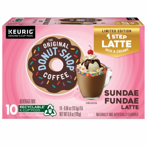 The Original Donut Shop® Sundae Fundae Latte K-Cup® Coffee Pods Perspective: back