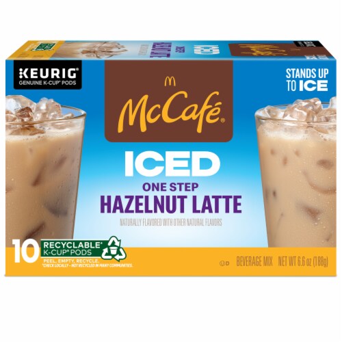 McCafé® Iced Hazelnut Latte K-Cup Coffee Pods Perspective: back