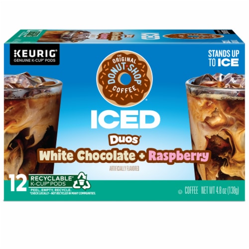 The Original Donut Shop® Iced Duos White Chocolate + Raspberry Medium Roast K-Cup® Coffee Pods Perspective: back
