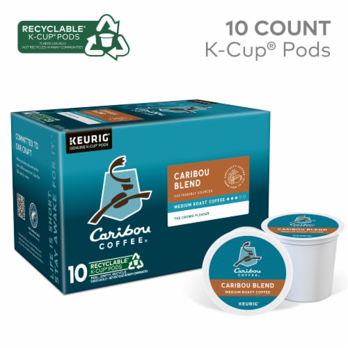 Caribou Coffee Caribou Blend Medium Roast K-Cup Coffee Pods Perspective: back