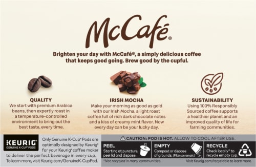 McCafe® Irish Mocha Keurig® K-Cup® Coffee Pods Perspective: back