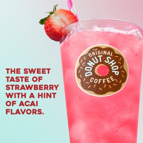 The Original Donut Shop Iced Refreshers Strawberry Açaí Flavor K-Cup Pods Perspective: back