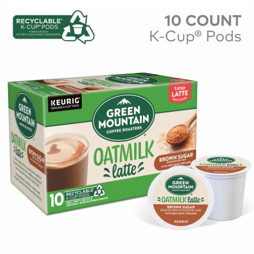 Green Mountain Coffee Roasters One Step Brown Sugar Oatmilk LatteMedium Roast K-Cup Coffee Pods Perspective: back