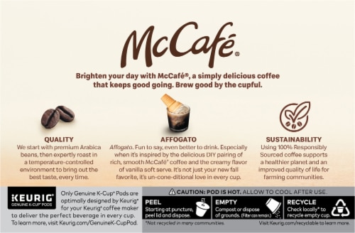 McCafé® AFFOGATO Coffee K-Cup Pods Perspective: back