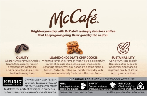 McCafe® Loaded Chocolate Chip Cookie K-Cup® Coffee Pods Perspective: back