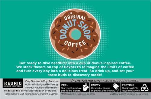 The Original Donut Shop Snickers Light Roast K-Cup Coffee Pods Perspective: back