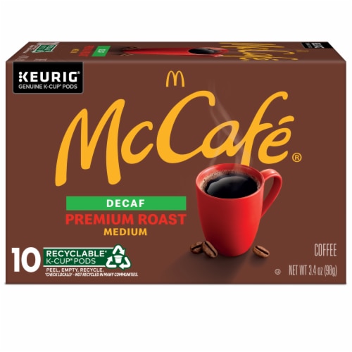 McCafe® Decaf Premium Roast Medium Roast K-Cup® Coffee Pods Perspective: back