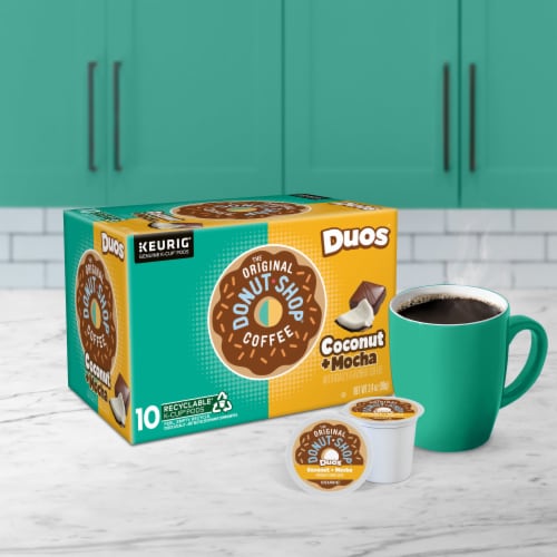The Original Donut Shop Duos Coconut + Mocha Medium Roast K-Cup Coffee Pods Perspective: back