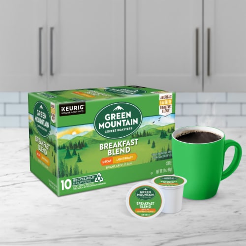 Green Mountain Coffee Roasters Decaf Breakfast Blend Light Roast K-Cup® Coffee Pods Perspective: back