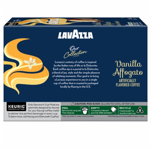 Lavazza Vanilla Affogato K-Cup® Coffee Pods Perspective: back