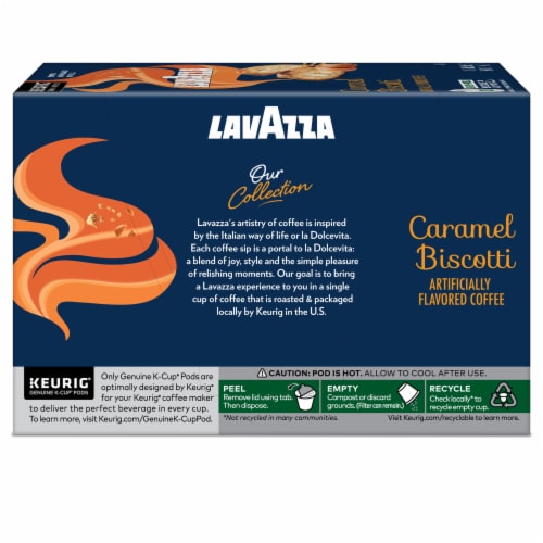 Lavazza Caramel Biscotti K-Cup® Coffee Pods Perspective: back