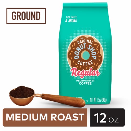 The Original Donut Shop Coffee Regular Medium Roast Ground Coffee Bag Perspective: back