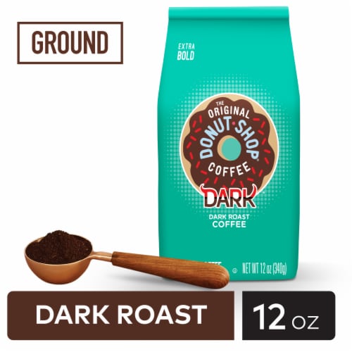 The Original Donut Shop Coffee Dark, Dark Roast Ground Coffee Bag Perspective: back