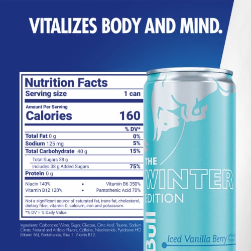 Red Bull Winter Edition Iced Vanilla Berry Energy Drink, 12 fl oz Smith’s Food and Drug