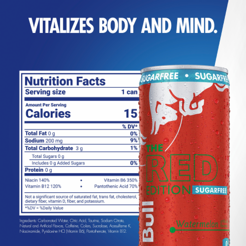 Red Bull Red Edition Sugar Free Watermelon Energy Drink