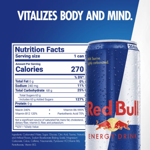 Red Bull Energy Drink, 20 fl oz - Food 4 Less