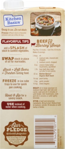 Kitchen Basics® Organic Beef Stock Perspective: back