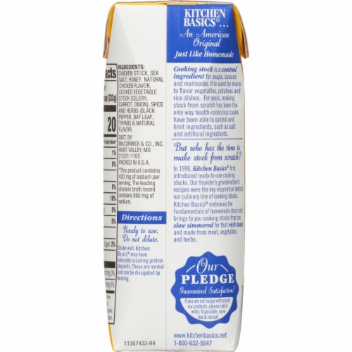 Kitchen Basics® Original Chicken Stock Perspective: back