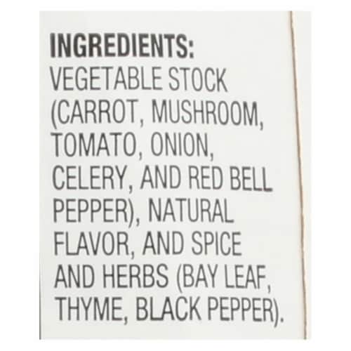 Kitchen Basics® Unsalted Vegetable Stock Perspective: back