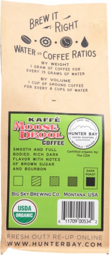 Hood River Moose™ Drool Organic Ground Coffee Perspective: back