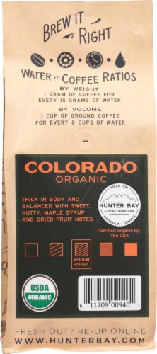 Hood River Colorado Organic Ground Coffee Perspective: back