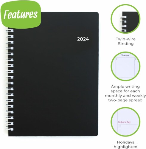 WallDeca Annual Weekly Planner, 8 x 6" Paper Size, Jan 2023 - Dec 2023 (USA 8 x 6")) Perspective: back