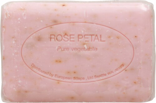 European Soaps Rose Petal Scented Soap Perspective: back