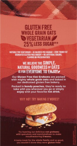 Nairn's Gluten Free Chocolate Chip Oat Grahams Perspective: back