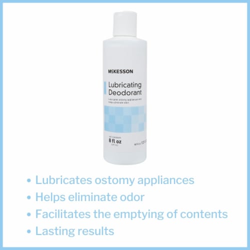 McKesson Lubricating Ostomy Appliance Deodorant 8 oz 137-5721, 1 Ct Perspective: back