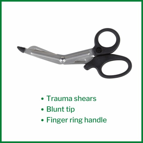 McKesson Medicut Stainless Steel Medical Grade Trauma Shears 5.5 L 1 Ct 321BKMM Perspective: back