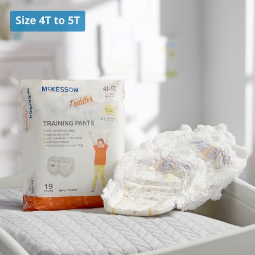 McKesson Toddler Toddler Training Pants Size 4T to 5T Over 37 lbs. TP-4T5T, 19 Ct Perspective: back