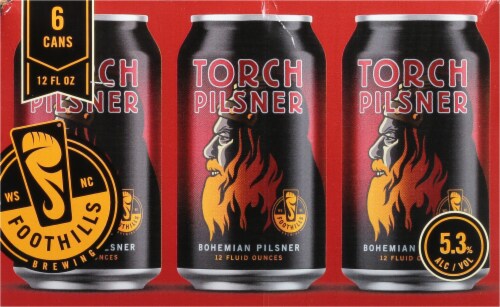 Foothills Brewing Torch Pilsner Perspective: back