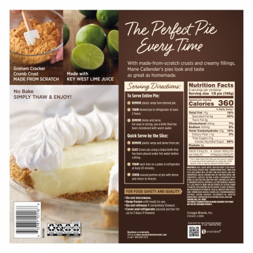 Marie Callender's Key Lime Pie Perspective: back