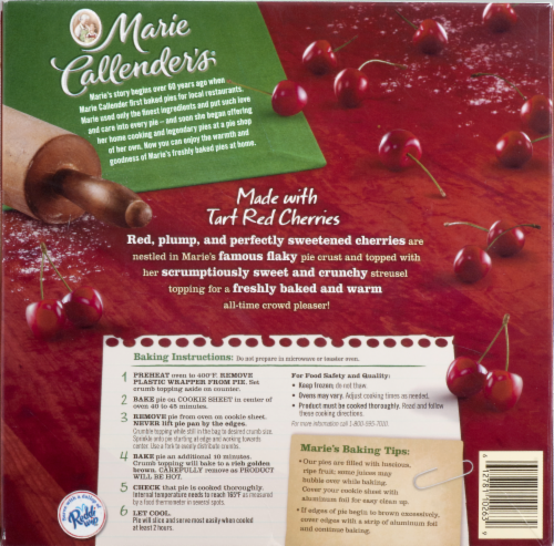 Marie Callender's Cherry Crunch Pie Perspective: back