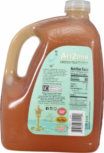 AriZona Ginseng and Honey Green Tea Perspective: back