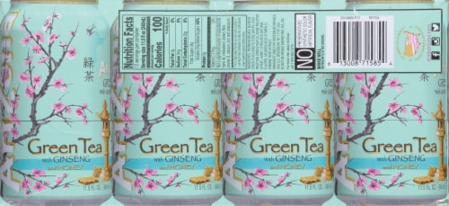 AriZona® Ginseng & Honey Green Iced Tea Multipack Cans Perspective: back