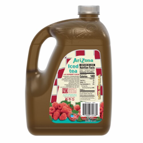AriZona® Raspberry Iced Tea Carton Perspective: back