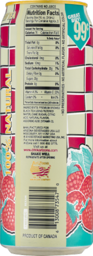 AriZona® Raspberry Iced Tea Can Perspective: back