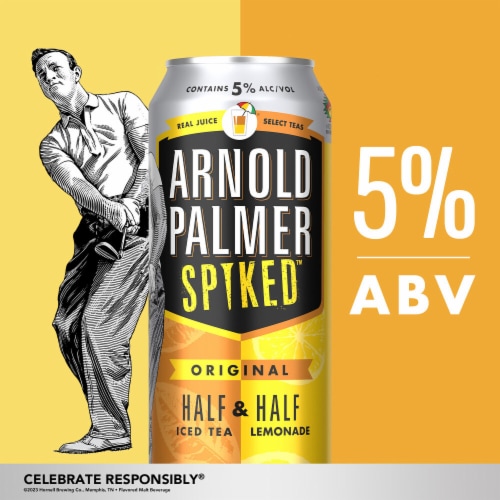 Arnold Palmer Spiked Original Half and Half Hard Iced Tea and Lemonade Perspective: back